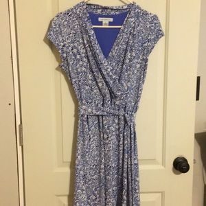 V neck wrap dress